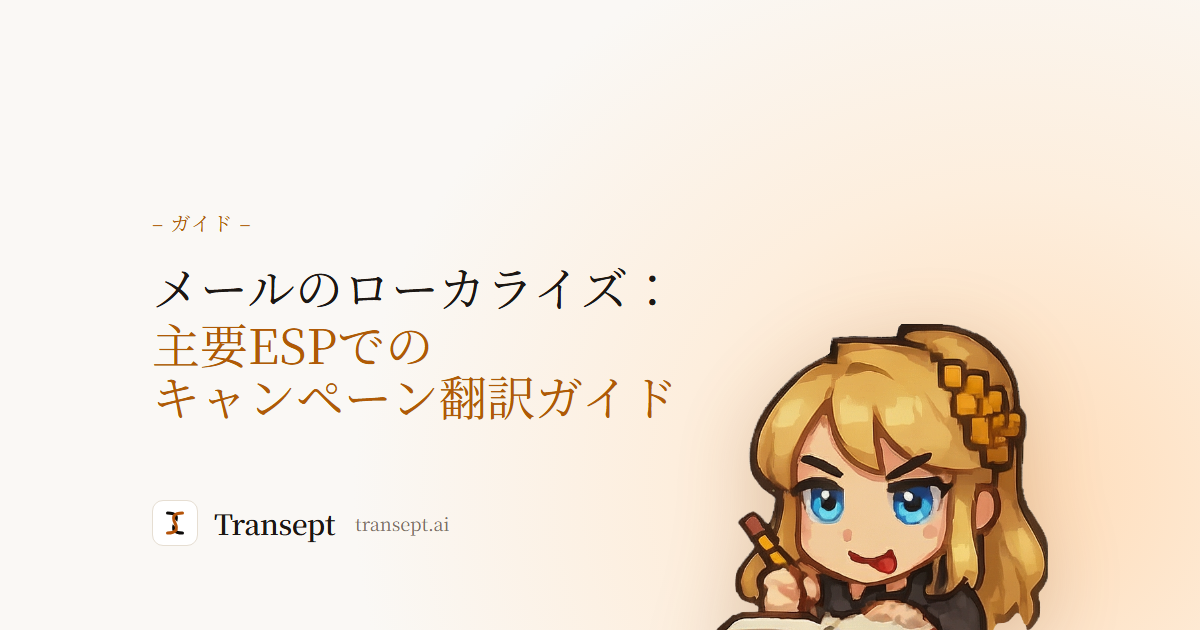メールのローカライズ:主要ESPでのキャンペーン翻訳ガイド
