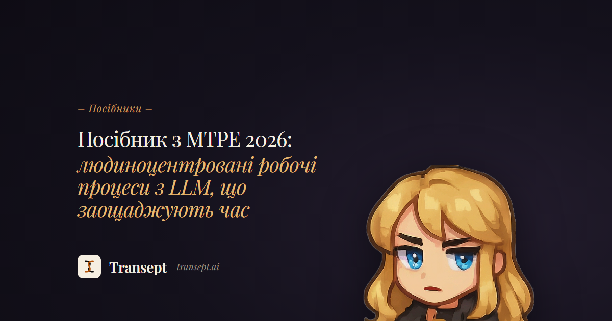 Посібник з MTPE 2026: людиноцентровані робочі процеси з LLM, що заощаджують час